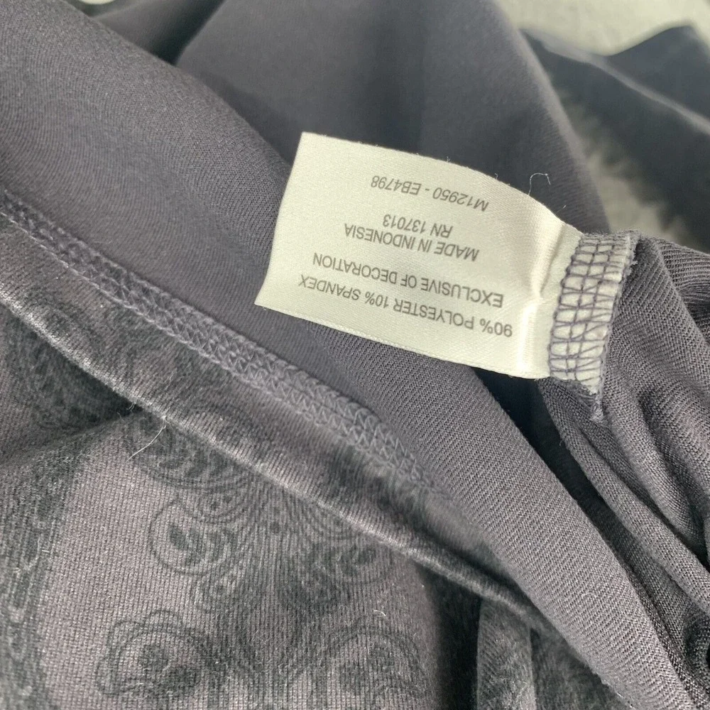 Eddie Bauer 1/4 Zip Sweater Women's Small Paisley‎ Damask Preppy Gorp Athleisure